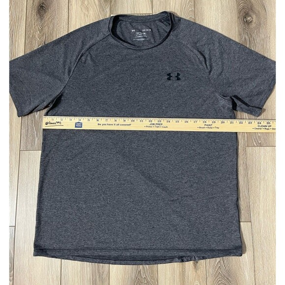 Under Armour Tech Tee Gray Short Sleeve Athletic Shirt Mens Sz Large - Picture 9 of 9